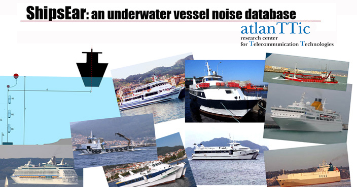 Underwater noise database from ships